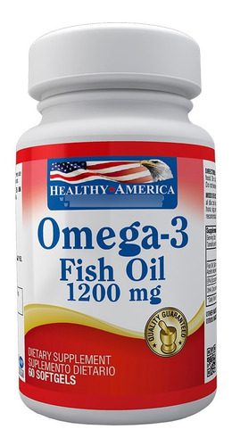 OMEGA 3 1200 MG X 60 SOFTGEL HEALTHY AMERICA LEVEN